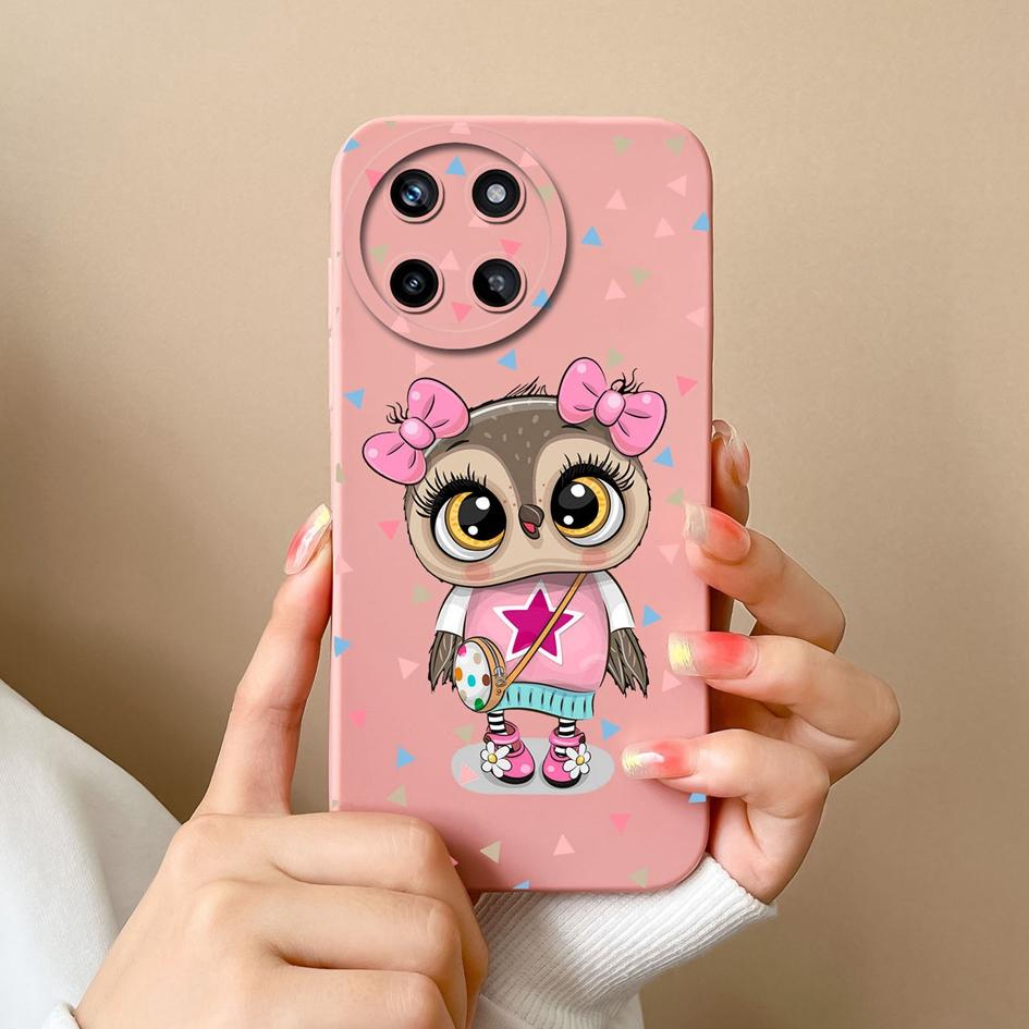 Case For OPPO Realme V15 V20 V25 V30 Narzo 50 Pro 30A 20A Liquid Soft Silicone Cartoon Pattern Shockproof Protective Matte Cute Cat For Realme Bumper