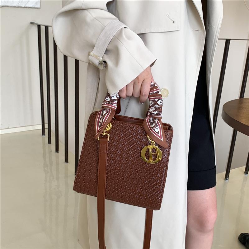 Женская брендовая роскошная сумка-тоут, модная классическая стеганая сумка с квадратной ручкой высокого качества, женские сумки через плечо