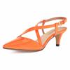 LOSLANDIFEN Women's 5cm Pointed Toe Cross Strap Buckle Sandals Slingback Pumps High Heels Party Wedding Dress Comfortable Shoes