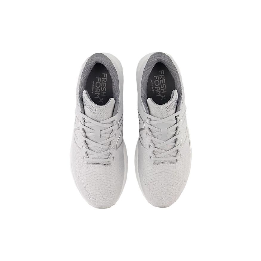 New Balance Fresh Foam X EVOZ V3 Мягкие Удобные Сетчатые Низкие Кроссовки для Марафона Мужские кроссовки Серо-белые MEVOZLG3