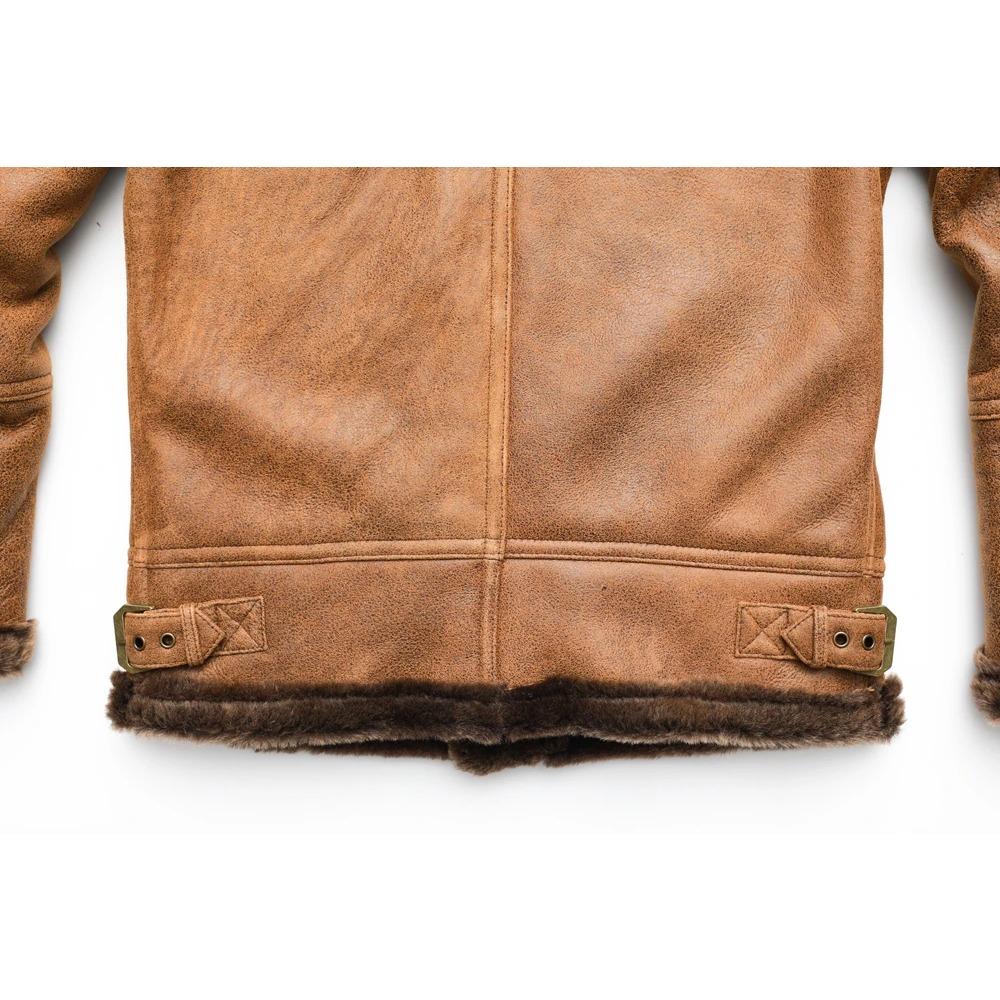 Китайский размер супер качество дубленка мужская мягкая теплая 100% натуральная меховая шуба зимняя мужская кожаная одежда