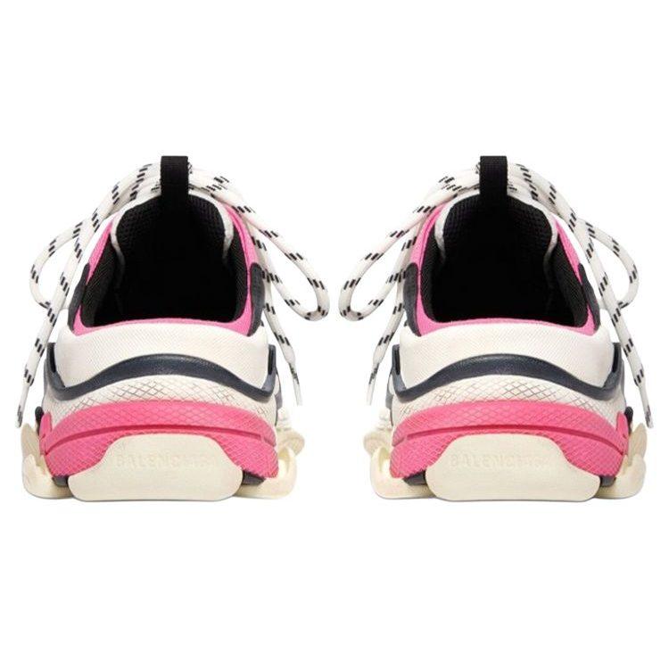 Balenciaga Мюли Triple S 'Белый Розовый И Черный Двойная Пена И Сетка' Женские 755686W3SM15671