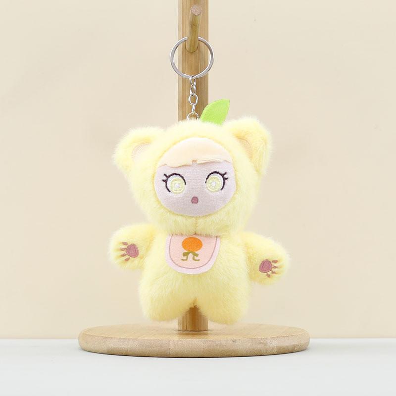 Bunny Transformative Plush Keychain Cartoon Dress Up Rabbit Toy And Keyring