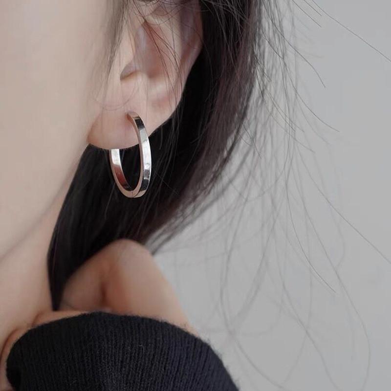 Корейские Новые Классические Металлические Серьги-Кольца с Золотым Покрытием для Женщин Модная Бижутерия Темпераментные Серьги для Ежедневной Носки для Девушек