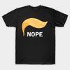 Men Black Print T-shirt Super Large TShirt Nope - Anti Trump No-Cut Transfer Paper Print Cotton Tshirt