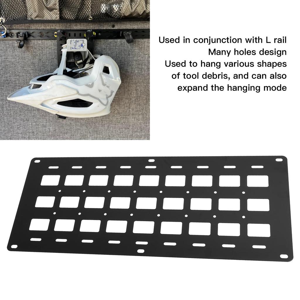 Алюминиевый сплав Кузов грузовика Многофункциональный Легкий Пескоструйный Подвесной Легкая сборка и x x для хранения инструментов и снаряжения Панель, L-образный органайзер,