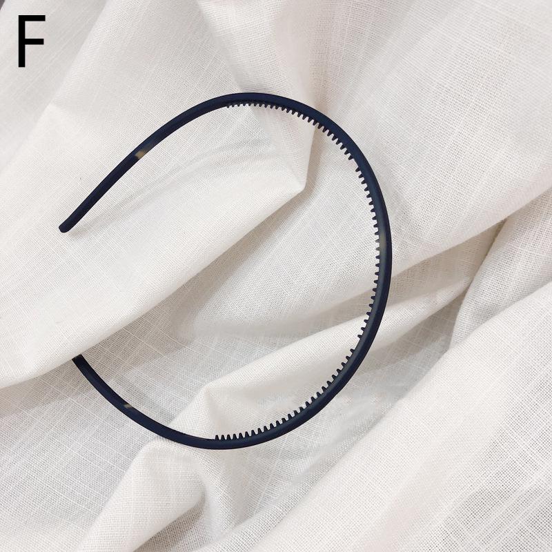 Woman Girls Anti-Slip Hair Hoop Headwear Fashion Plastic Thin Headband Resin Hairbands Frosted Hair Accessories