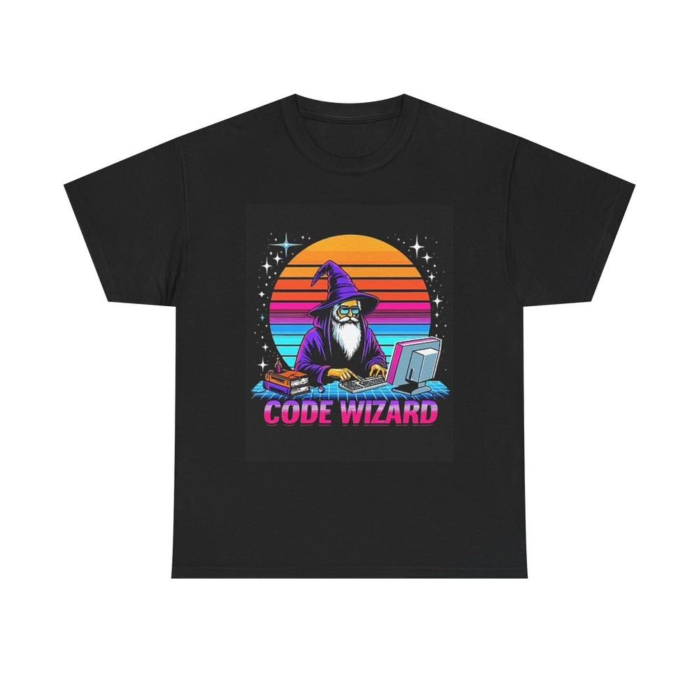 Code Wizard Funny Graphic T Shirt Jokes Humor Unisex Heavy Cotton Tee Unisex T-Shirt
