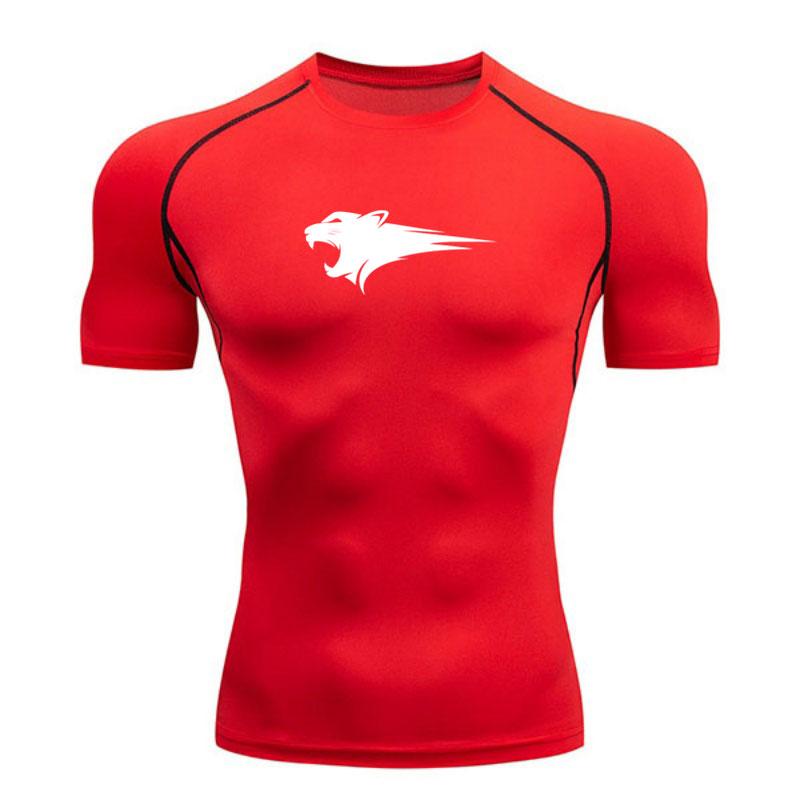 Men's Quick Dry Compression Workout T-Shirt, Breathable Pant