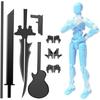 Mobile Doll Set, 3D Printed Titan Robot Mobile Doll, Posable Mobile Doll, Suitable For Collectors, Desktop Decoration