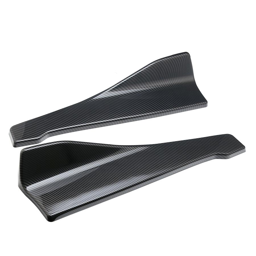 2X Car Car Bumper Spoiler Rear Lip /Side Skirt Extension Splitters Winglet Wings