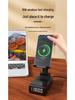 Portable Multifunction Wireless Charging Alarm Clock with Bluetooth Speaker & Phone Stand