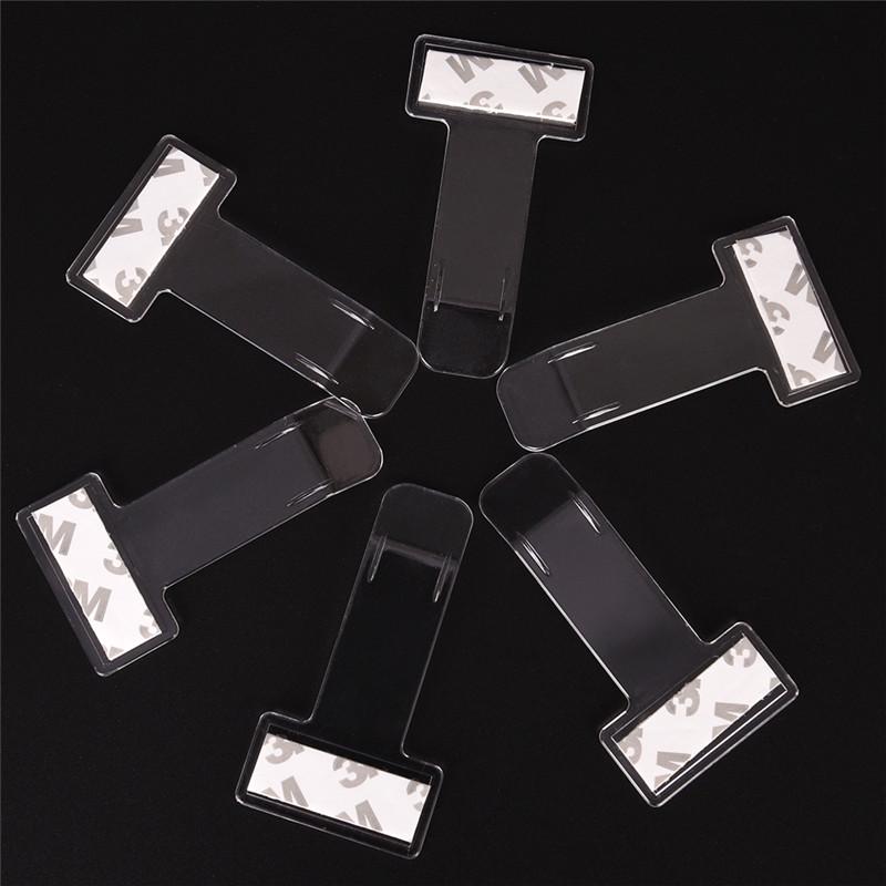 5 шт. портативный держатель для парковочного талона на лобовое стекло автомобиля, прозрачный держатель для разрешения, наклейка-клипса