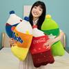 Plush Beverage Pillow With Soft Duck Down Filling For Creative Home Decor**