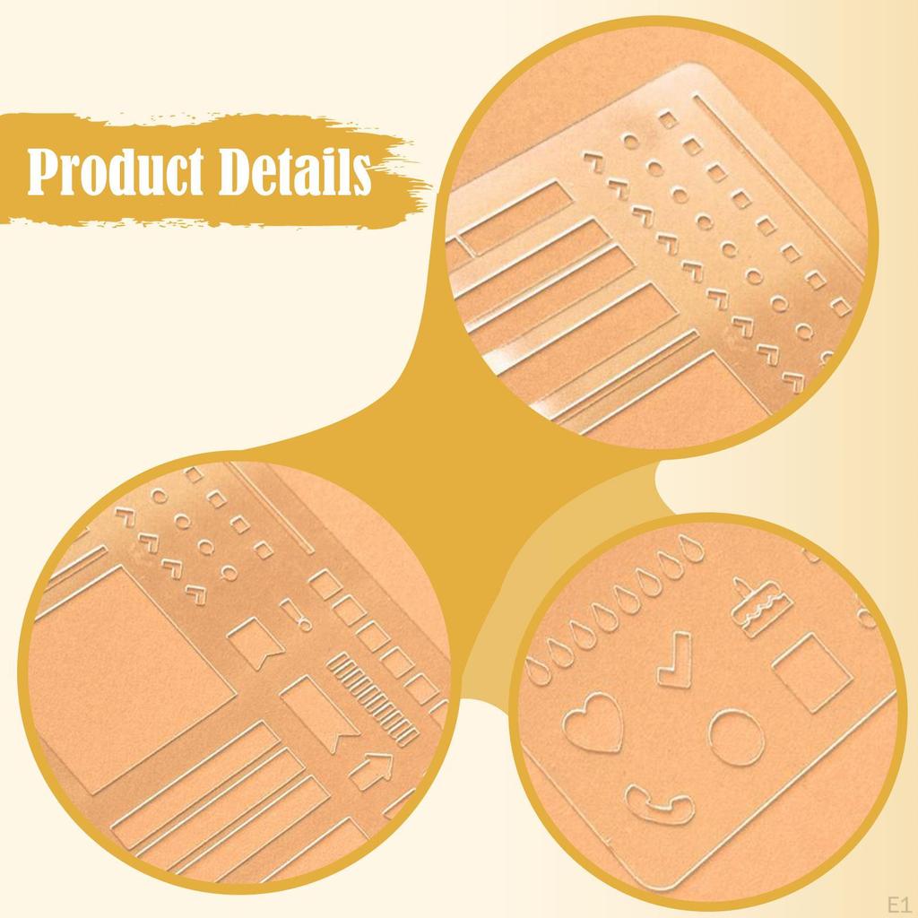 Planner Template Stencil Journal Transparent Planning Calendar Multipupose Office