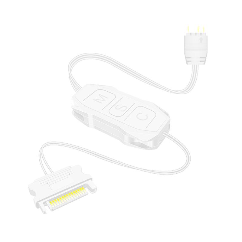 Argb контроллер 5V 3Pin к Sata блоку питания Mini Rgb контроллер 3Pin концентратор для корпуса процессора компьютера Cool Fan Led Light Radiator