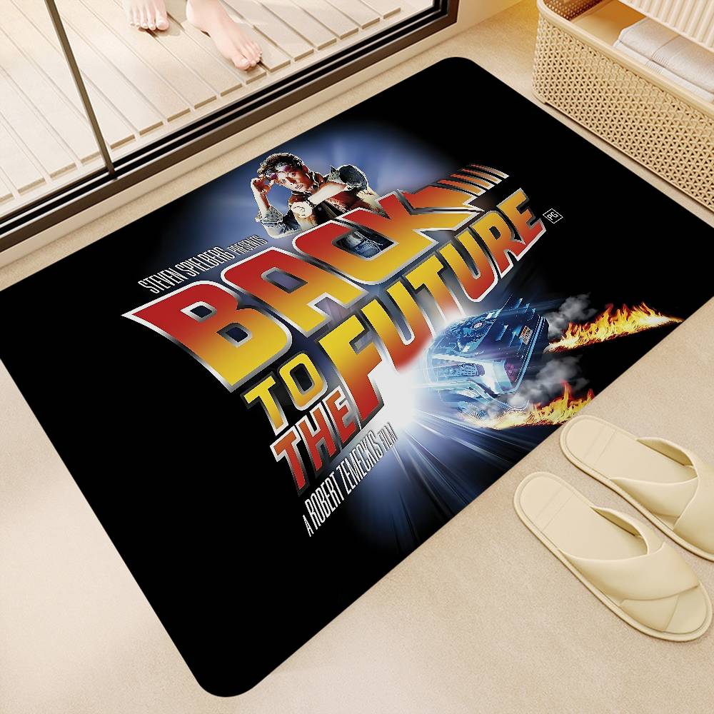 Back To The Future Bathroom Mat Kids Room Bedroom Decoration Balcony Anti-Slip Doormat Living Room Welcome Rug