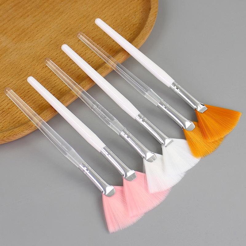 1Pcs Fan-Shaped Makeup Brush Facial Mask Brush Soft Applicator Brushes Facial Beauty Tool DIY Tool