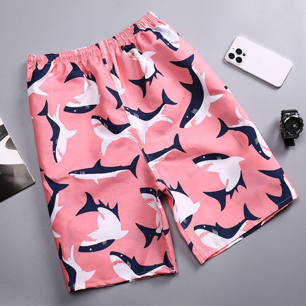 Cool Swimming Shorts Trunks Men Print Surf Shorts New Quick Dry Beach Shorts