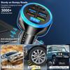 UYUXIO USB C Car Charger Adapter with Voltage Display 6 in 1 Multi Port Super Fast Charge with Volt Meter for iPhone Samsung