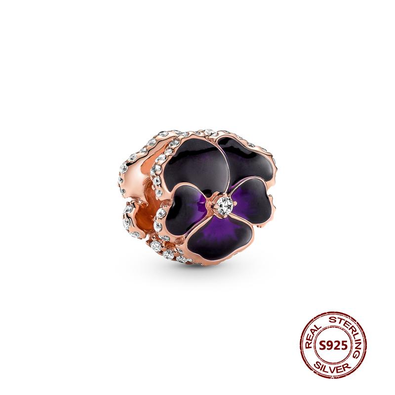 Подвески-хамелеоны, подходят модные оригинальные браслеты, серебро 925 пробы, циркон, осьминог, черепаха, бусина, бабочка, светлячок, подвеска, DIY изготовление ювелирных изделий