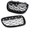 Передняя решетка капота, решетка Diamond Meteor Grill для BMW 3 серии E92 E93 Coupe 2006-2010, хромированный глянцевый черный экстерьер