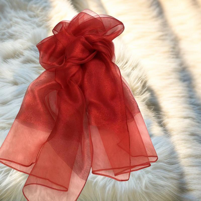 Elegant Imitation Silk Scarf - Solid Color, Sun Protection, Fashionable Female Shawl, Long and Simple Design