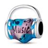 Подвески 925 Originales Silver Rainbow Horse Series Очаровательные музыкальные наушники Подвеска Fit 925 Оригинальный браслет Женские украшения 