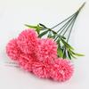 6 Pcs Artificial Hydrangea Flower Faux Chrysanthemum Ball Flower Fake Long Stem Hydrangea Bridal Bouquet for Home Office Wedding Decor