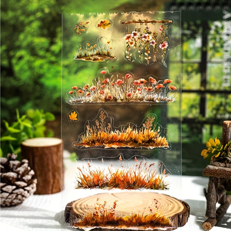 Серия наклеек на цветочную и природную тематику - Яркие ботанические дизайны для DIY-журналов, скрапбуков, ноутбуков, бутылок для воды