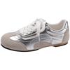 Sheepskin Version Retro Color Matching Ballet Style Moral Training Shoes Women's 2025 Spring and Autumn Soft-soled Sports Shoes Light Casual Board S