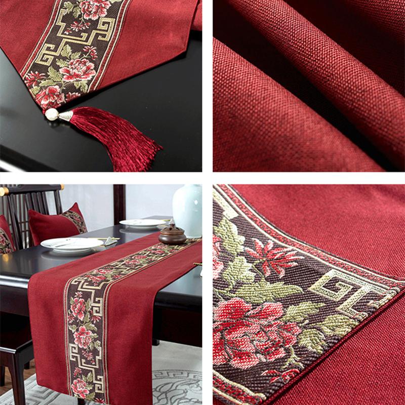 Высокое качество, настольный флаг с цветами, чайная художественная скатерть, длинный коврик для стола, хит продаж, новый флаг для кровати в китайском стиле