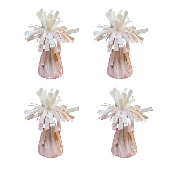 Yousheng 4Pcs Golden Metallic Balloon Weights Holder Reusable Non-Slip Balloons Pendants Graduation Party Christmas Wedding Decoration