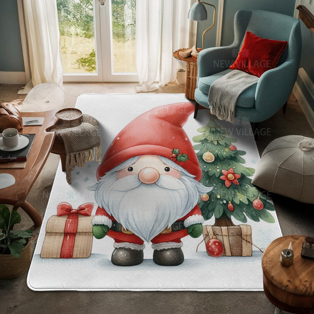 Ковер у входа в дом Домашний коврик у двери Гостиная Ванная Комната Ноги ванная комната Нескользящие коврики с водопоглощением для ванной Счастливого Рождества зима