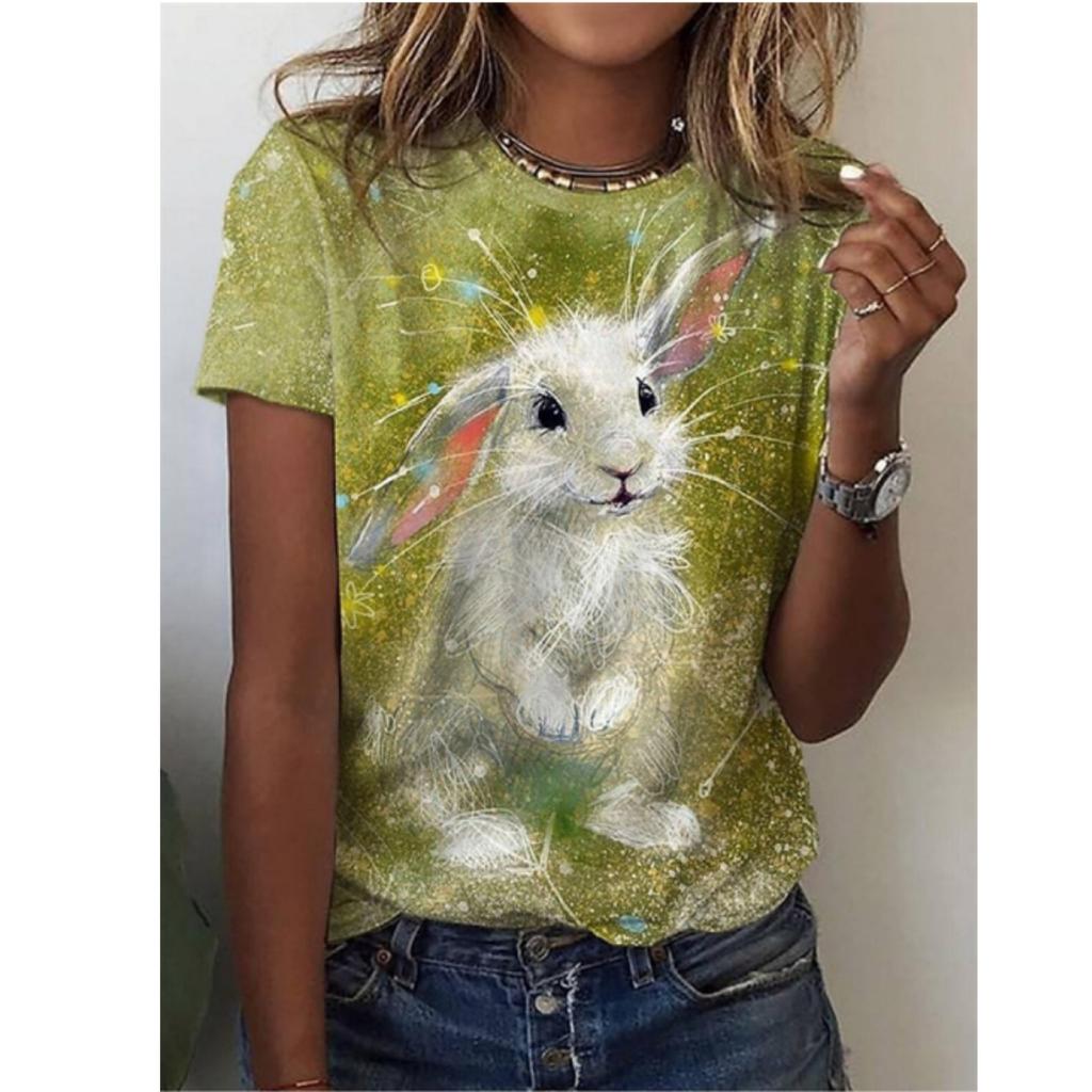 Женская летняя футболка с круглым вырезом и коротким рукавом с рисунком забавной собаки, весна-лето, повседневный вязаный свитер с короткими рукавами, женский