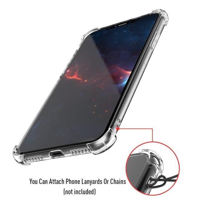 [Compatible Apple iPhone XR] Coque Antichoc Silicone Transparent [Phonillico®]