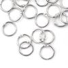 50 Pcs Staple Book Binder 20Mm Outer Diameter Loose Leaf Ring Keychain