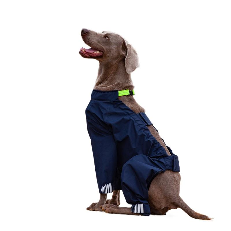 Водонепроницаемый дождевик для собак средних и крупных пород, полный пакет, пончо для питомцев, крутые четырехлапые дождевики для питомцев раздельного типа, светоотражающая наклейка, товары для питомцев, принадлежности