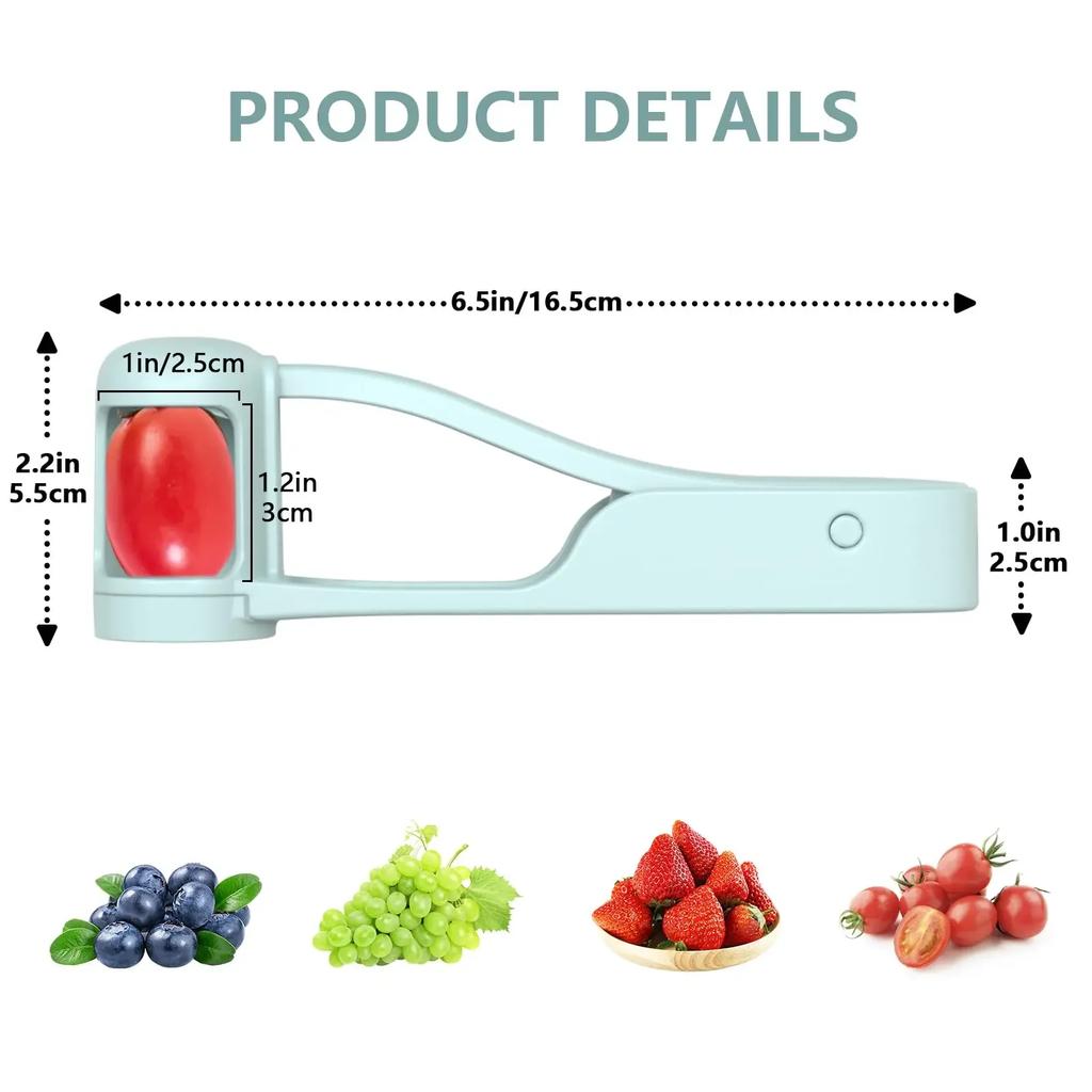 1Pc Grape Slicer Fruit Divider Fresh Fruit Separator Kitchen Gadget Grape Cutter For Cherry Tomato Strawberry Salad Making Tool