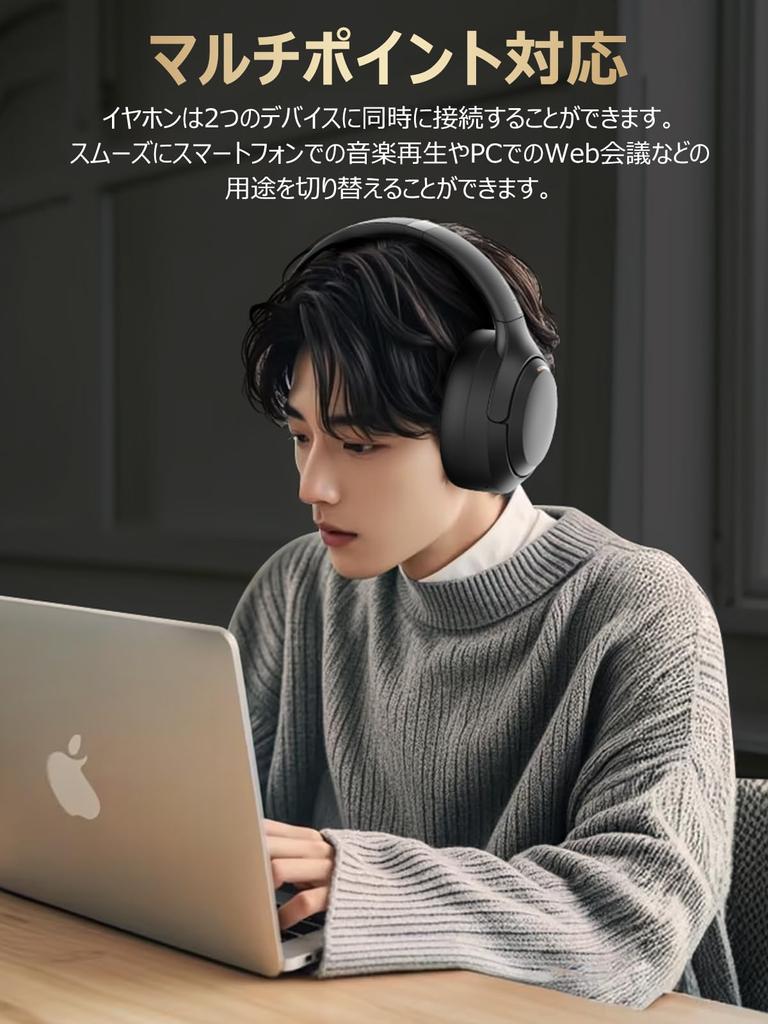 Беспроводные наушники Earaku Soundquick с низкой задержкой, режим Free ANC [2.4G и переключение] (черный)