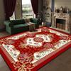 French Rococo Flower Style Living Room Carpet Large Area Non-slip Fluffy Floor Mats Home Decoration Luxury Easy Clean Soft Rug