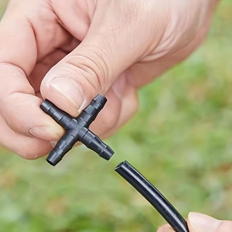 15 шт. Универсальный 4-контактный разъем с колючками: Идеально подходит для систем капельного орошения с водопроводными трубами диаметром 4/7 мм!