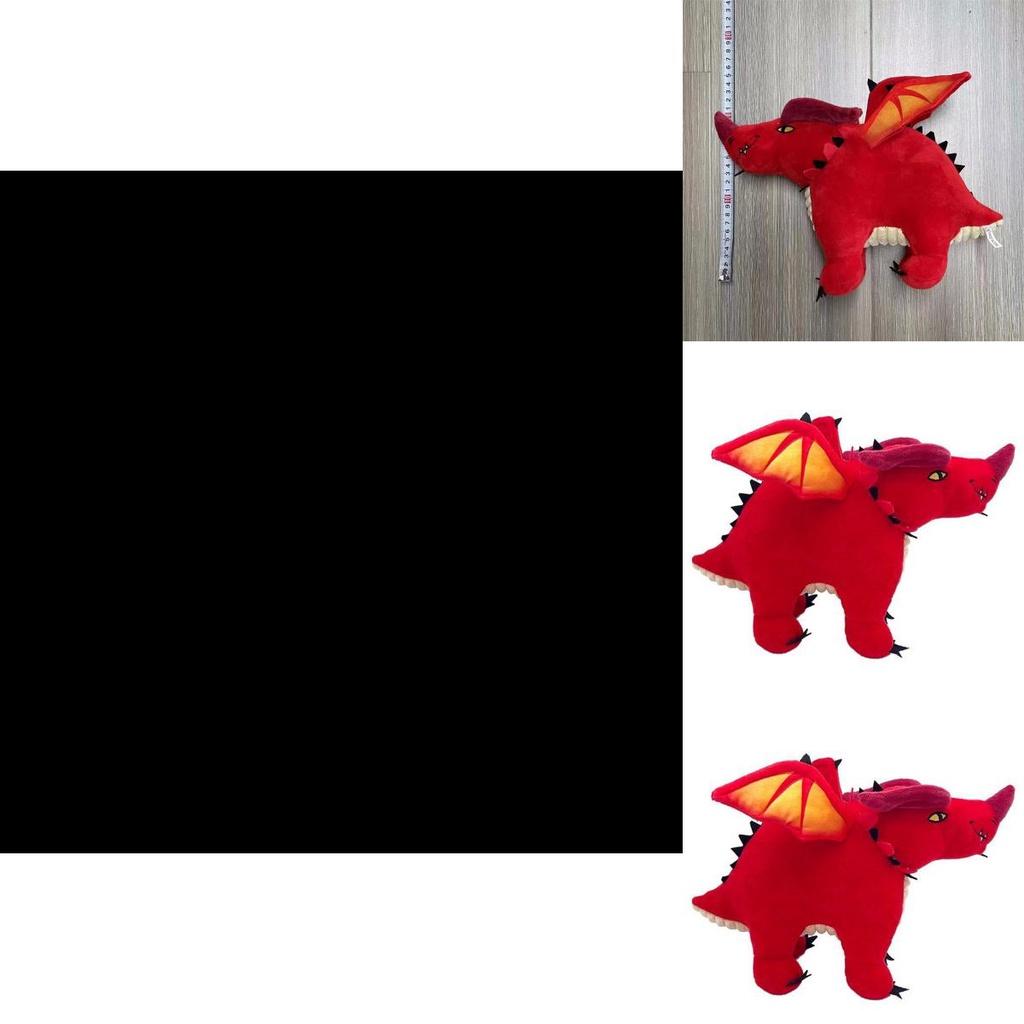 Short Pile Red Dragon Plush Toy A Must-have For D&d Enthusiasts