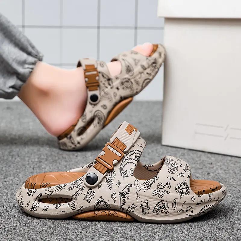 2025 New Anti-Slip Men's Summer Outdoor Slippers Thi Bot Beach Sandals EVA Casual Shoes Platform Clogs Men Home Garden Outdoor