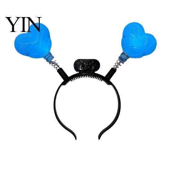 Photo Prop Light Up Hairband LED Star Headband with Spring, Wobble Hair Hoop Shape for Party Concert, Glowing Festival Kids Adults, Graduation