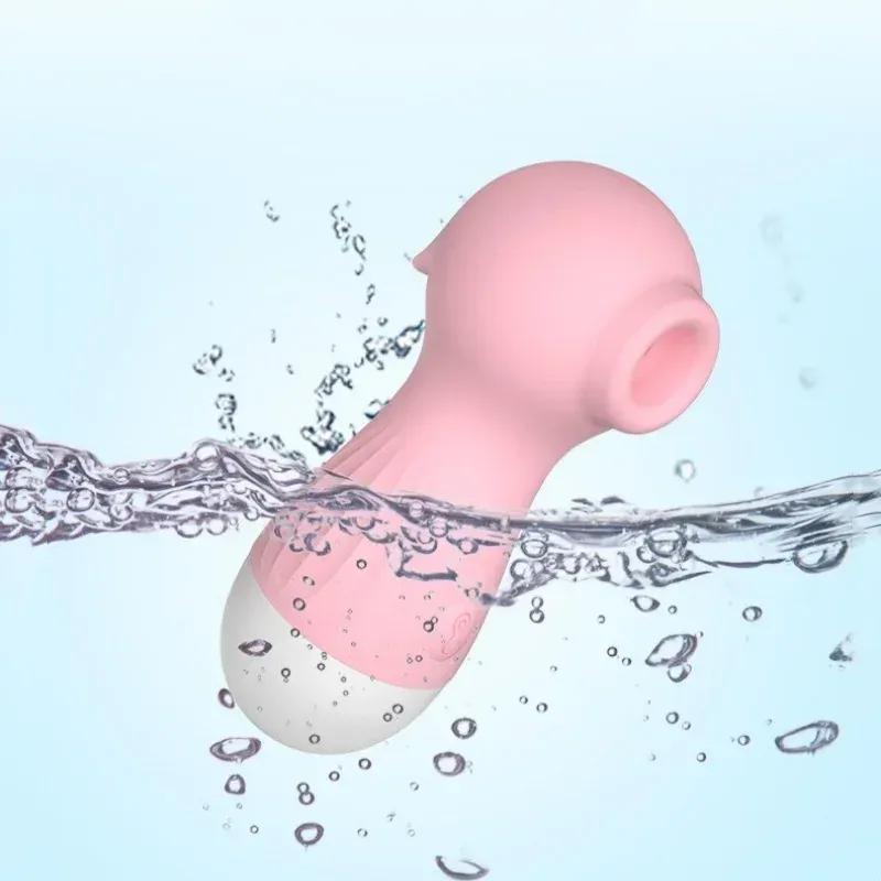 Beginner Friendly Clitoral Suction Vibrator, Powerful Nipple Stimulator with Pressure Wave, Soft Silicone Rechargeable Toy