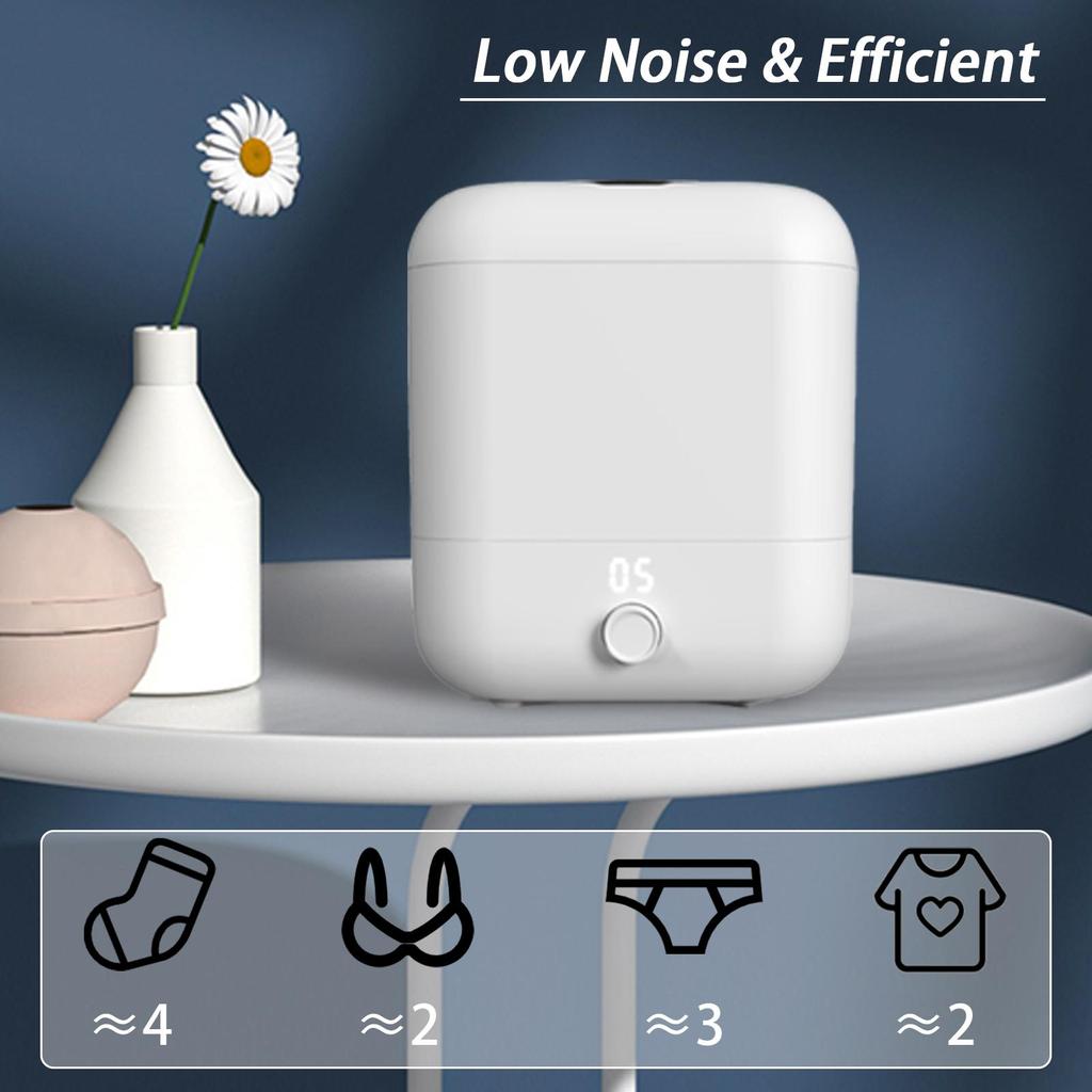 5л перезаряжаемая беспроводная мини-стиральная машина для носков, нижнего белья, синий свет, ультрафиолетовая дезинфекция, антибактериальная дорожная