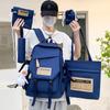 Школьный рюкзак, мужской и женский, для учащихся средней школы, старшей школы, студентов колледжа, модный и простой, повседневный рюкзак большой вместимости