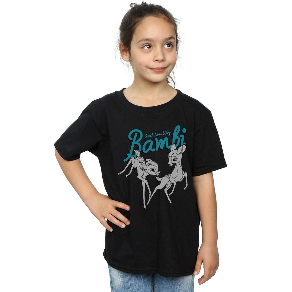 Disney Girls Bambi Great Love Story Cotton T-Shirt