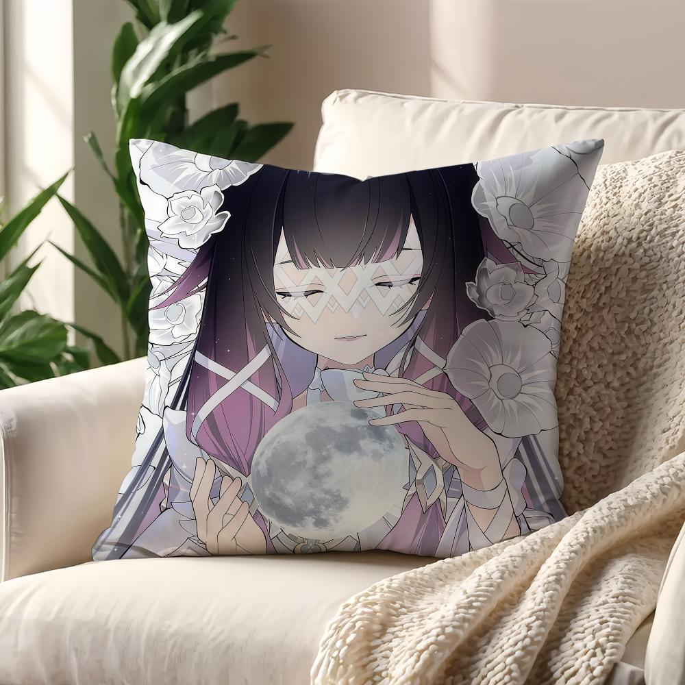 GGenshin Columbina Impact cushion cover For Pillow Printing Sofa Decoration Home Car Room Coffee Shop Office Nordic Simplicity
